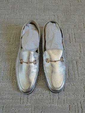 Sam Edelman Men's Metallic Silver Bit Loafers